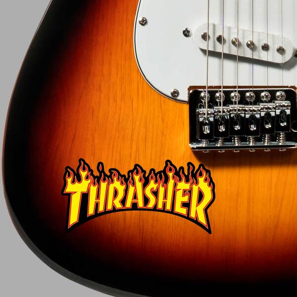 Autocollants: Thrasher Logo flamboyant