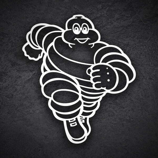 Autocollants: Michelin Bibendum Coureur