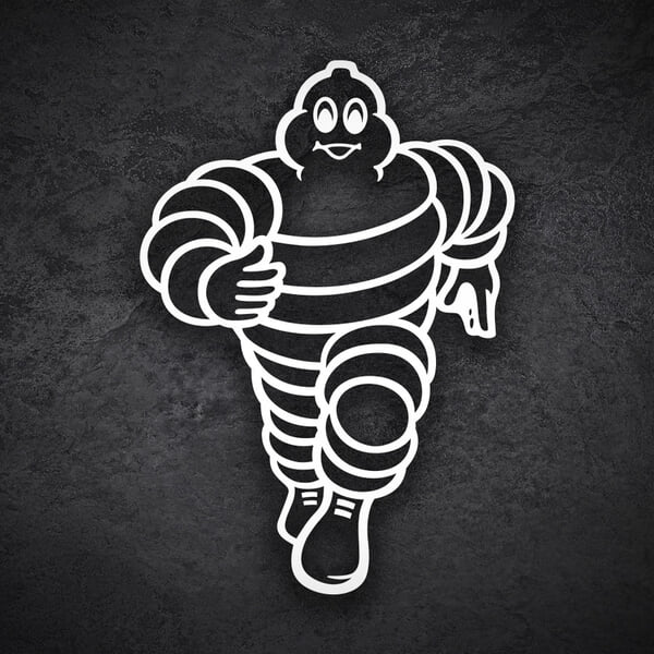 Autocollants: Michelin Bibendum Marche