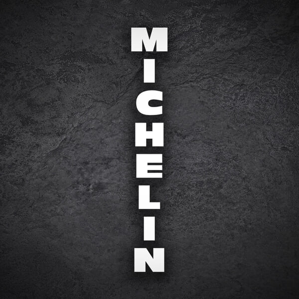 Autocollants: Michelin Lettres Verticales