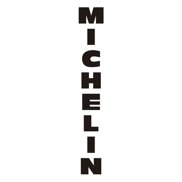Autocollants: Michelin Lettres Verticales