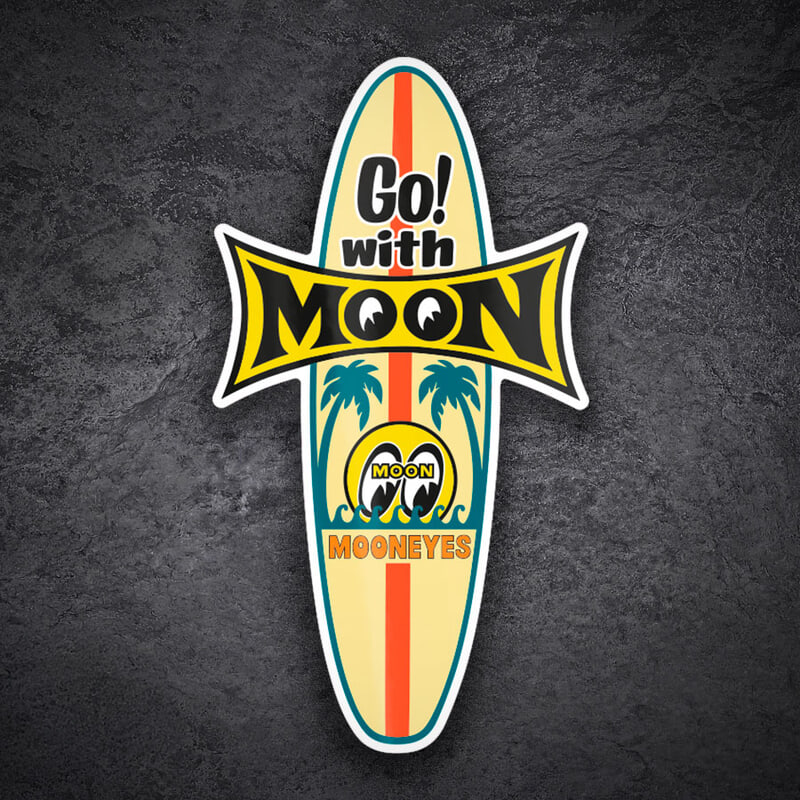 Autocollants: Go with Moon Mooneyes