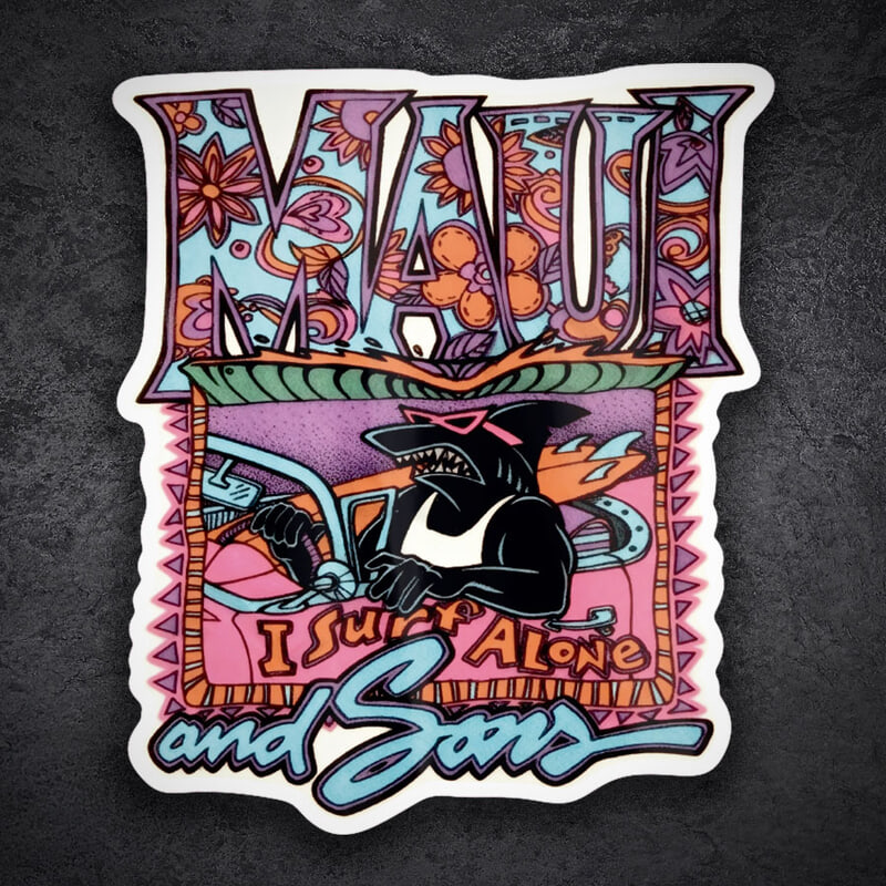 Autocollants: Maui and Sons I Surf Alone