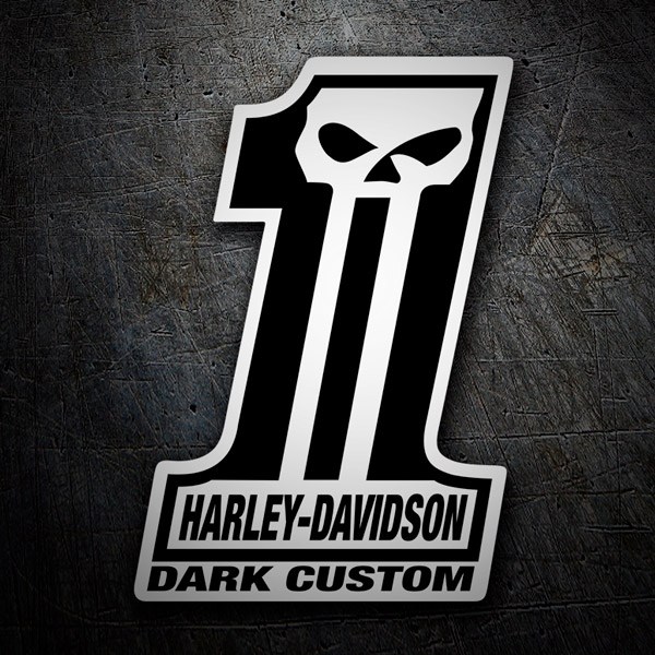 Autocollants: Harley Davidson #1 Dark Custom