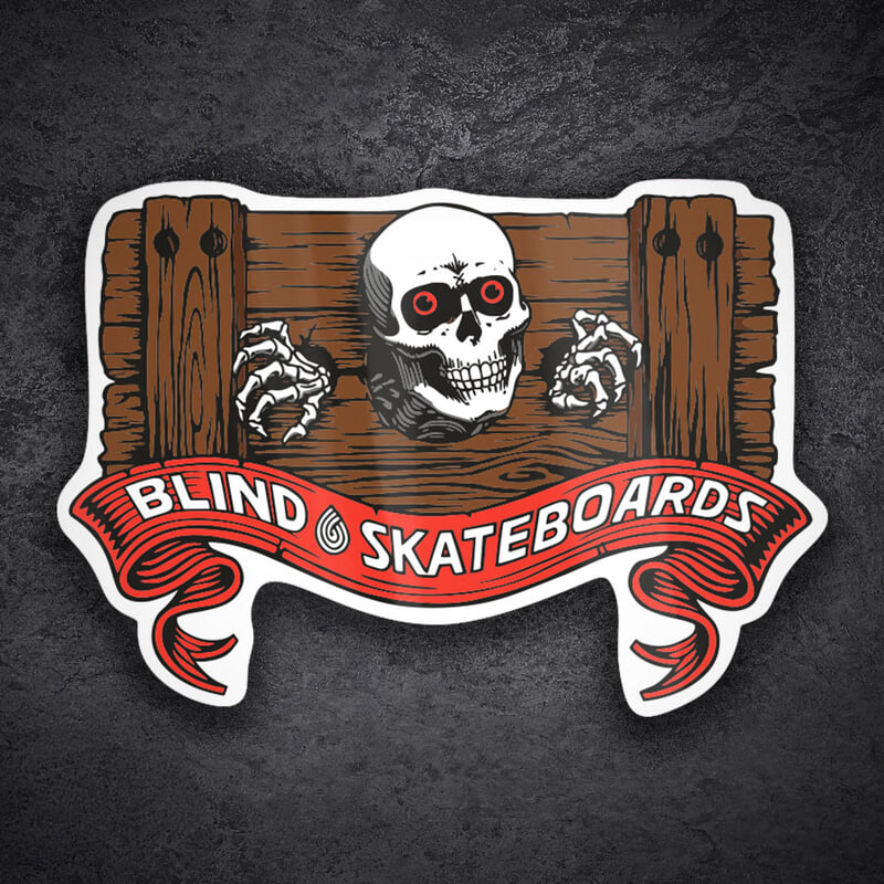 Autocollants: Blind Skateboards Crâne