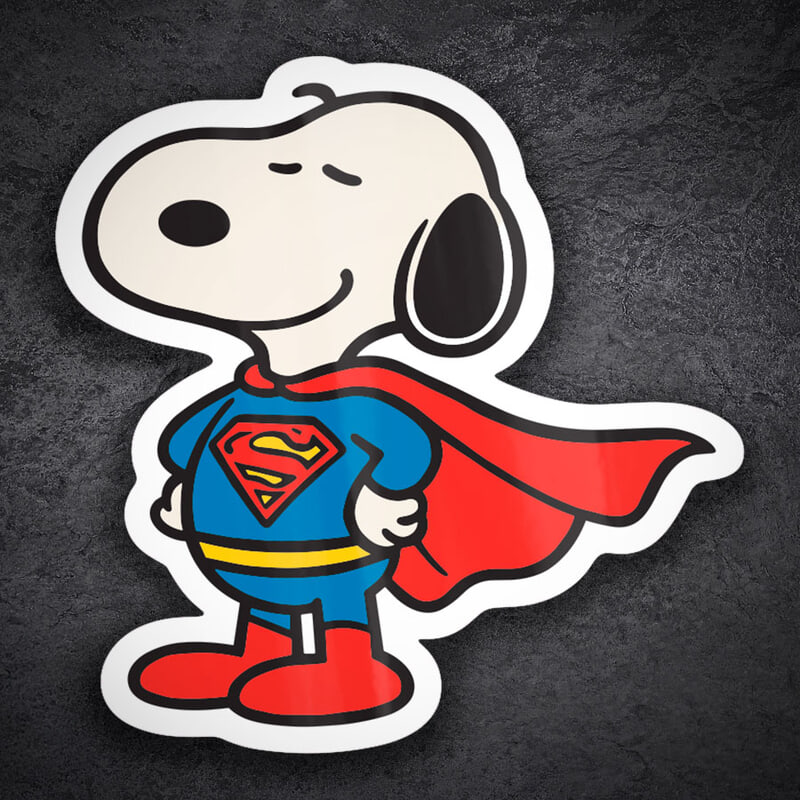 Autocollants: Snoopy Superman