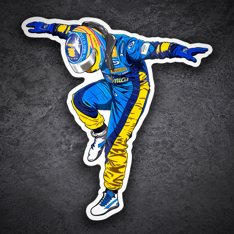 Autocollants: Fernando Alonso Renault