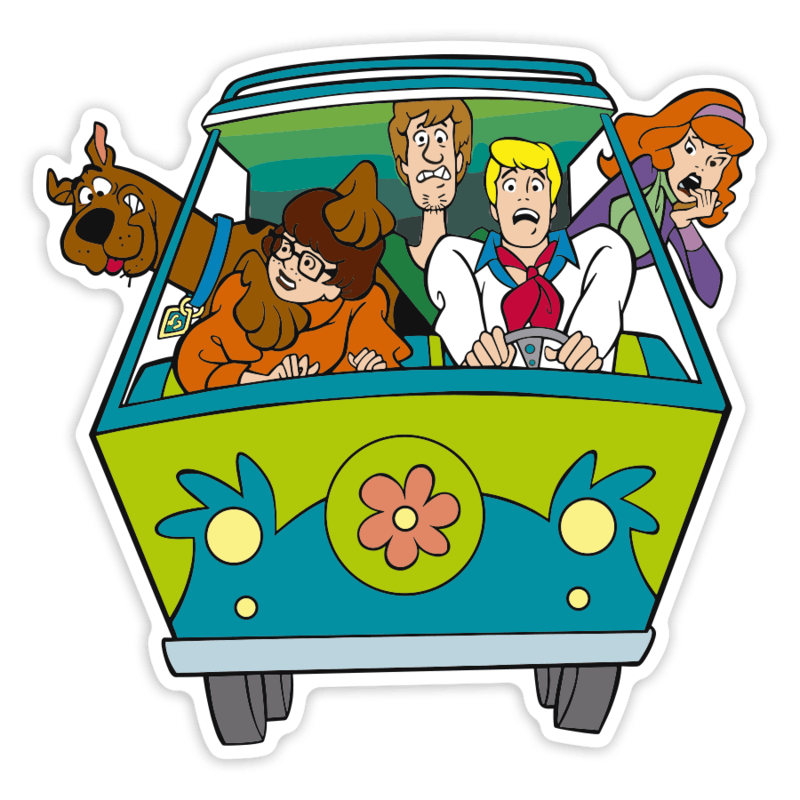 Autocollants: Van Scooby-Doo Mystery Machine