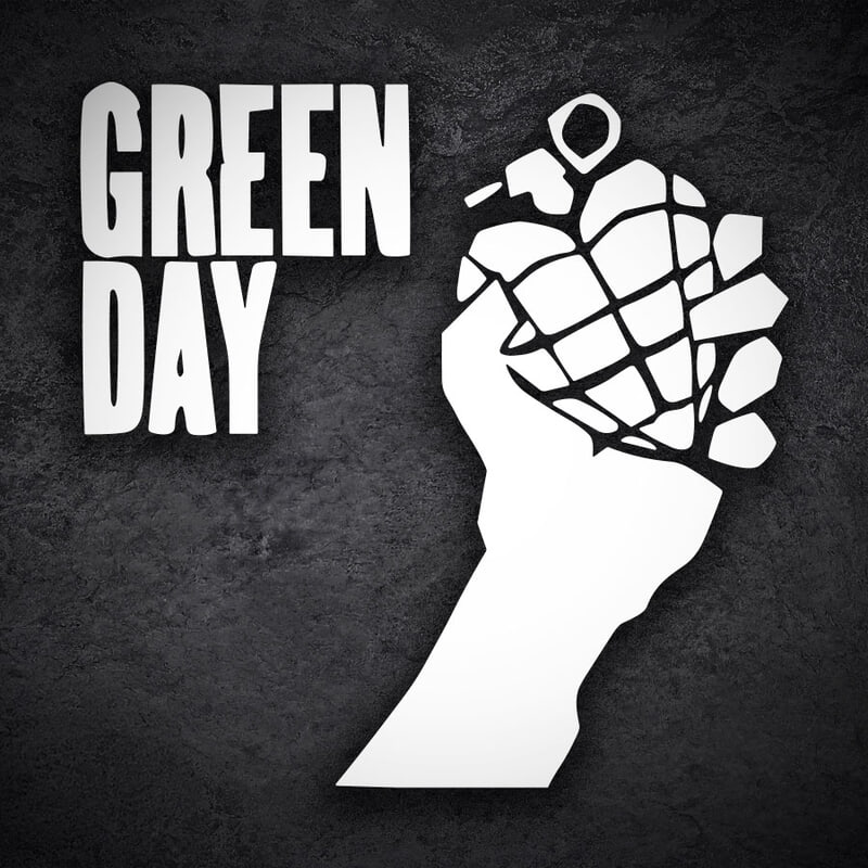 Autocollants: Green Day Main Grenade