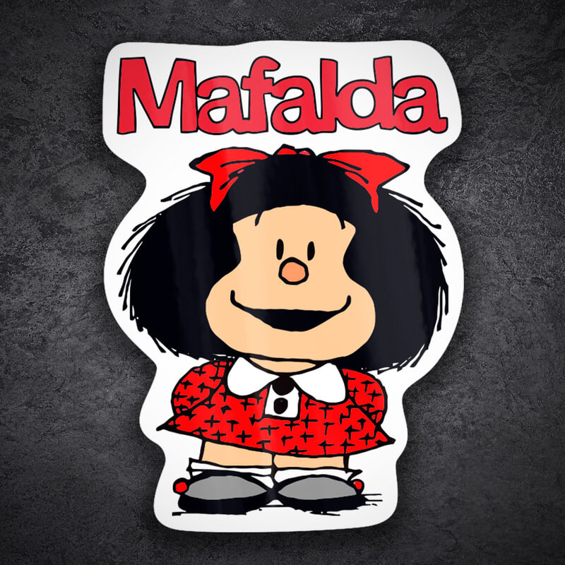 Autocollants: Mafalda Souriante