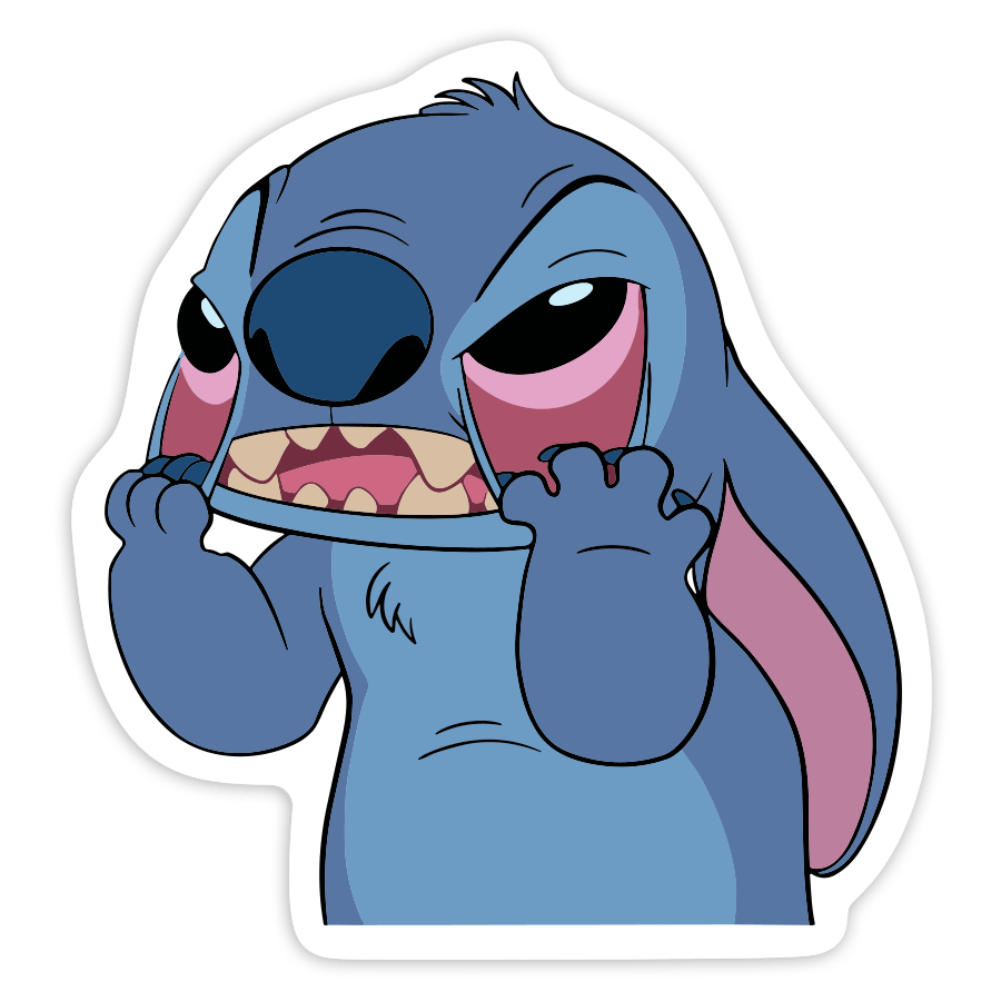 Autocollants: Stitch Fâché