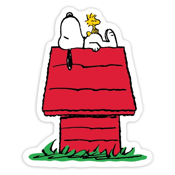Autocollants: Snoopy et Woodstock Niche