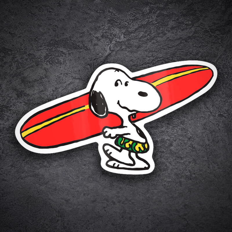 Autocollants: Snoopy Surf