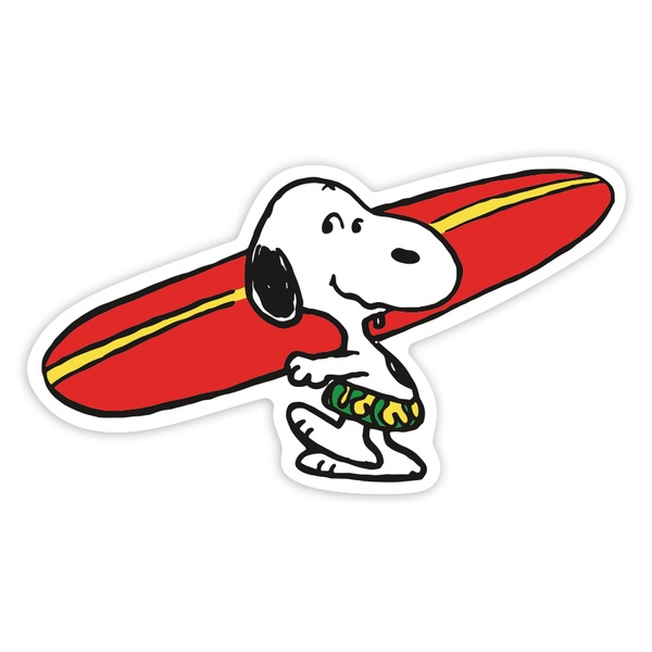 Autocollants: Snoopy Surf