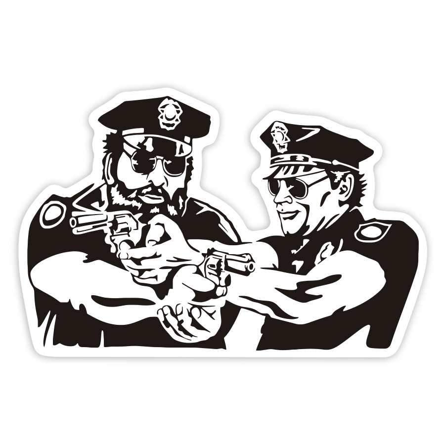 Autocollants: Bud Spencer et Terence Hill Police