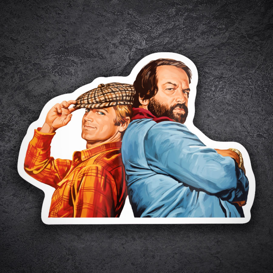 Autocollants: Bud Spencer et Terence Hill Duo Classique