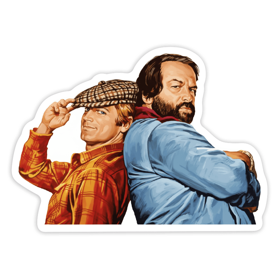 Autocollants: Bud Spencer et Terence Hill Duo Classique