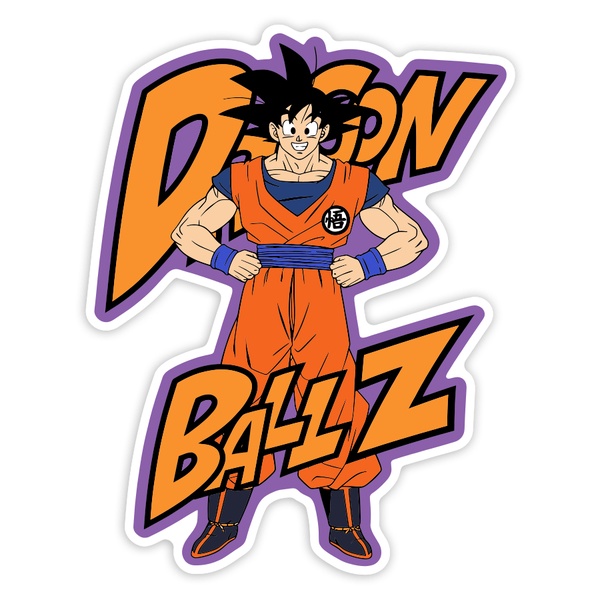 Autocollants: Dragon Ball Z Goku Rétro