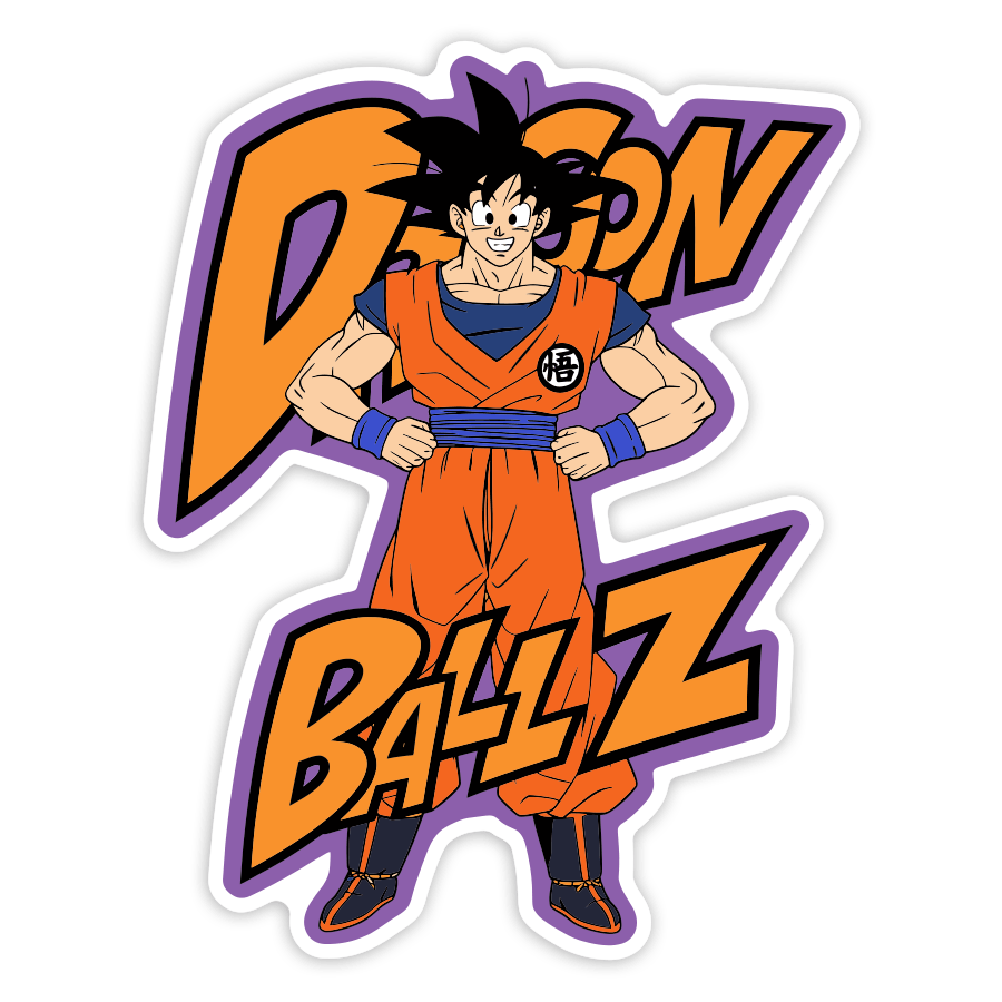 Autocollants: Dragon Ball Z Goku Rétro
