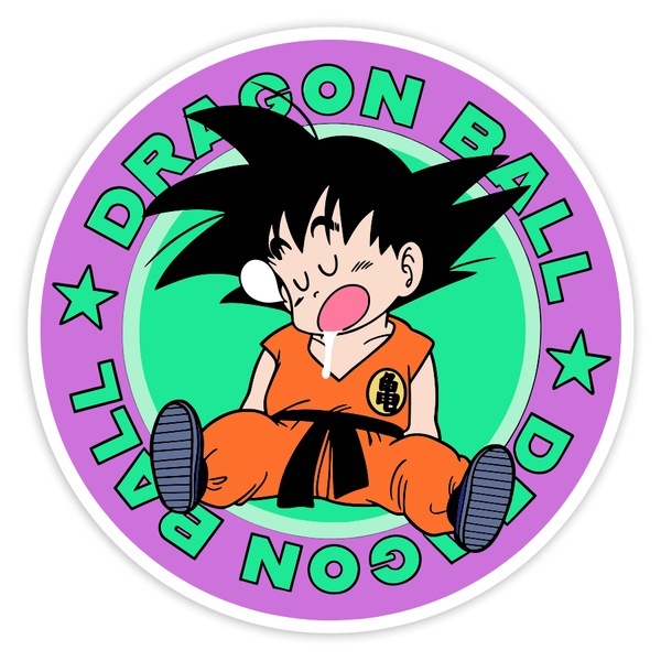 Autocollants: Dragon Ball Goku Endormi