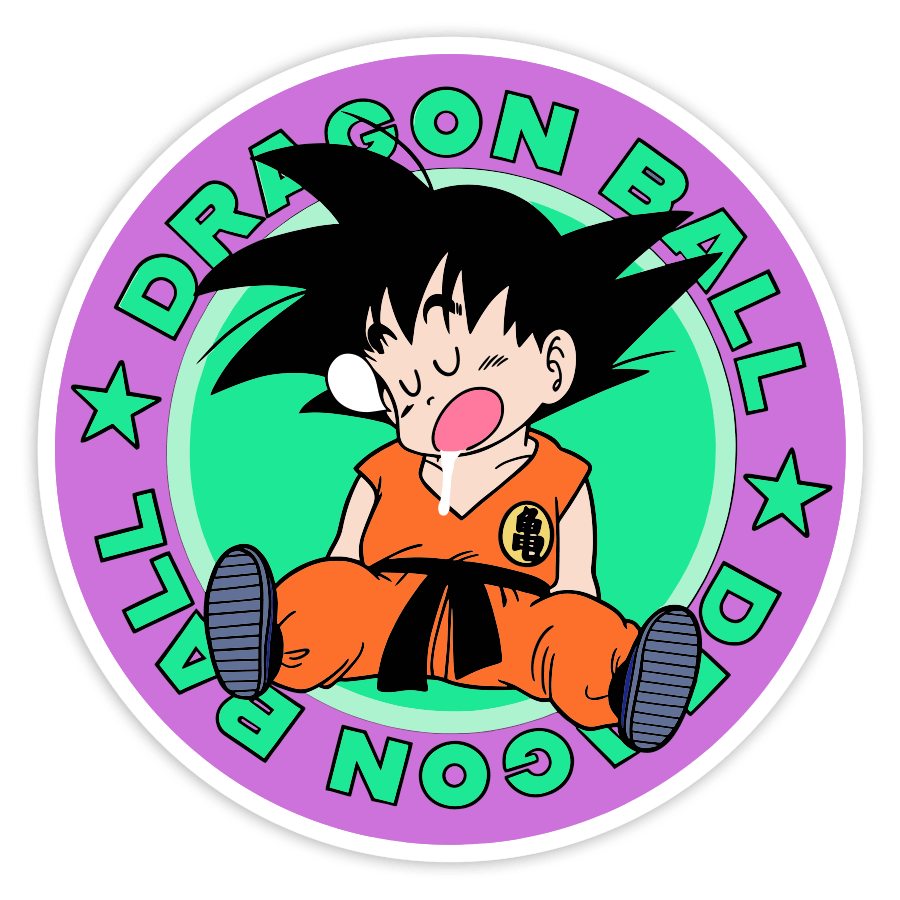 Autocollants: Dragon Ball Goku Endormi