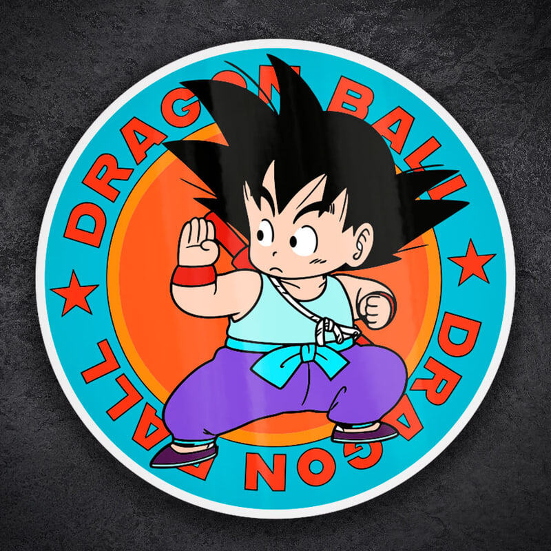 Autocollants: Dragon Ball Goku Enfant Combat