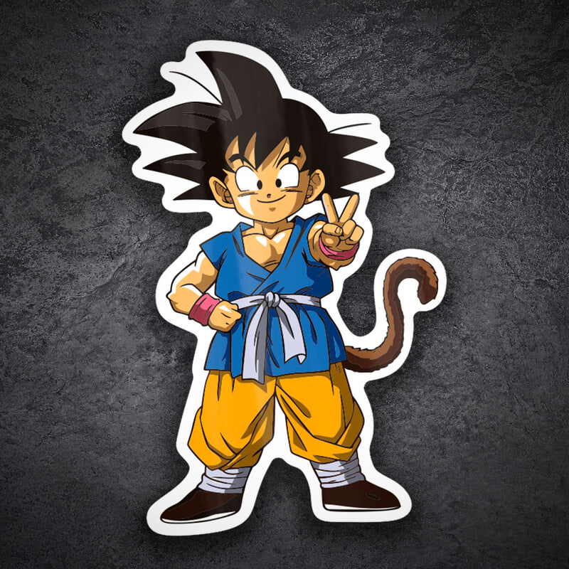Autocollants: Dragon Ball Goku Enfant Victoire