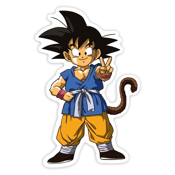 Autocollants: Dragon Ball Goku Enfant Victoire