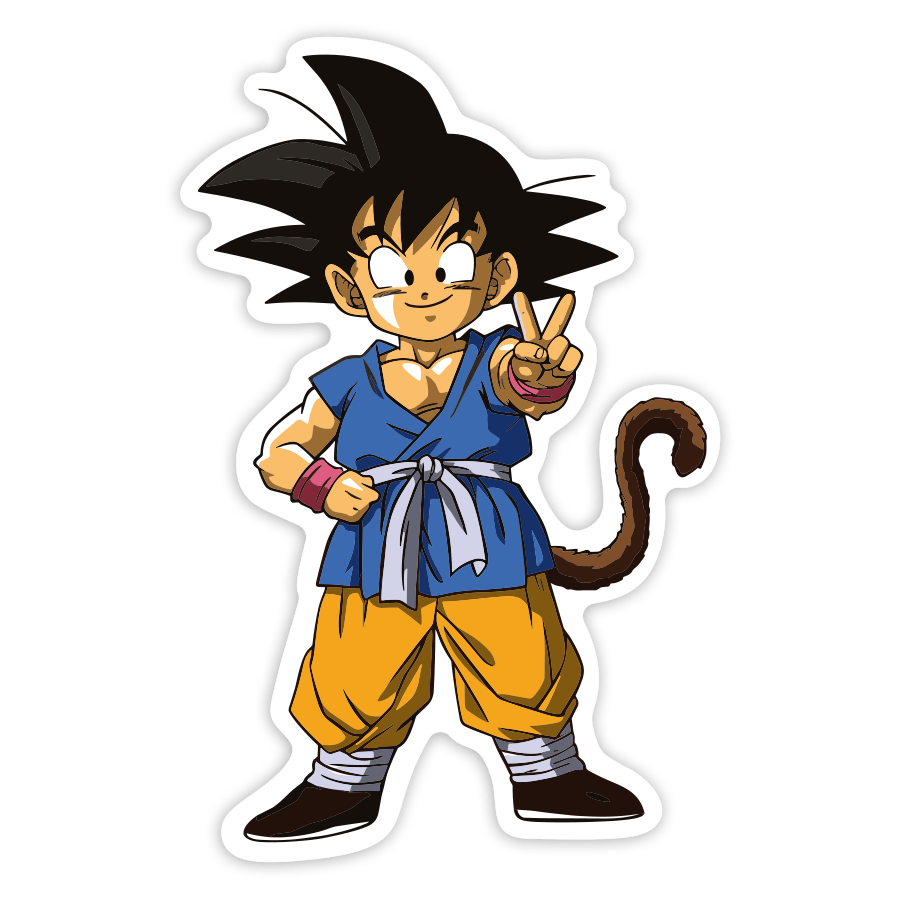 Autocollants: Dragon Ball Goku Enfant Victoire
