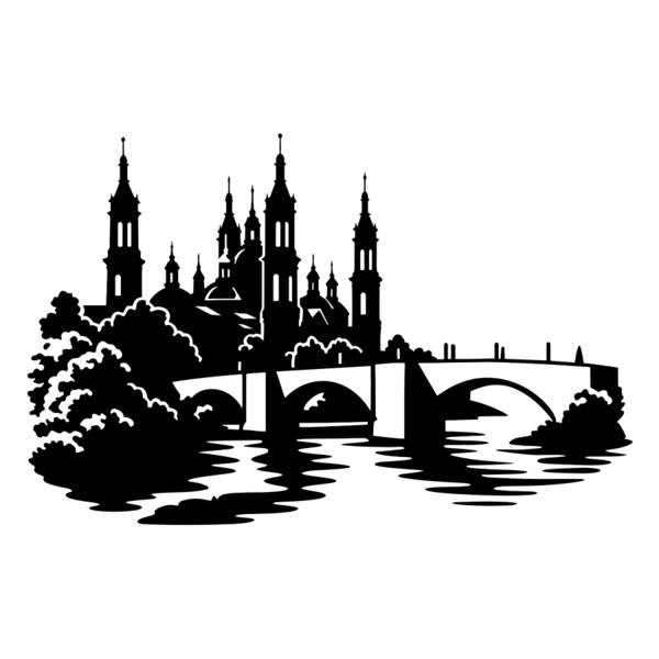 Autocollants: Basilique du Pilier de Saragosse