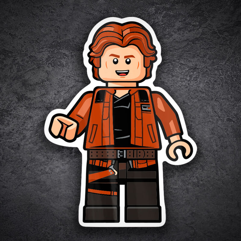 Autocollants: Lego Star Wars Han Solo