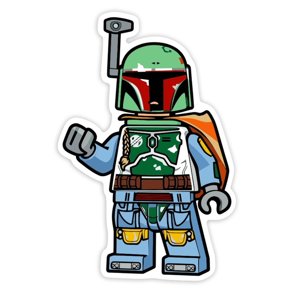 Autocollants: Lego Star Wars Boba Fett Chasseur de Primes