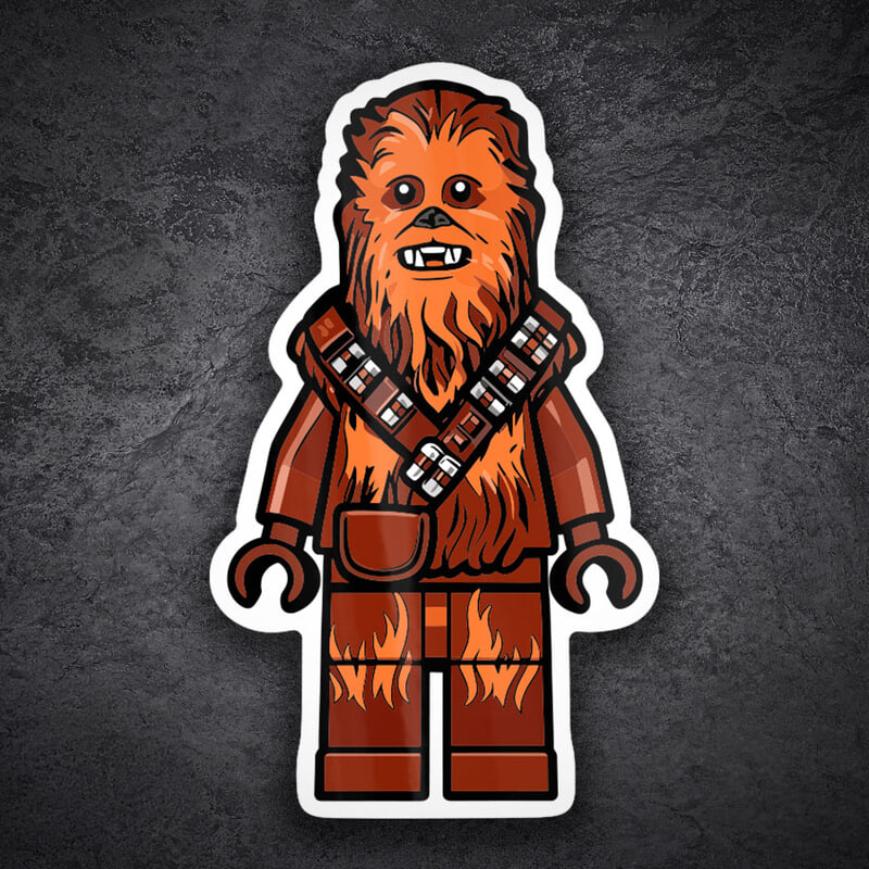 Autocollants: Lego Star Wars Chewbacca