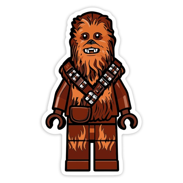 Autocollants: Lego Star Wars Chewbacca