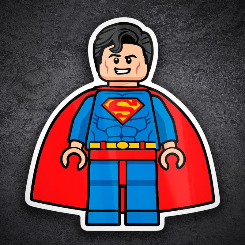 Autocollants: Lego DC Superman