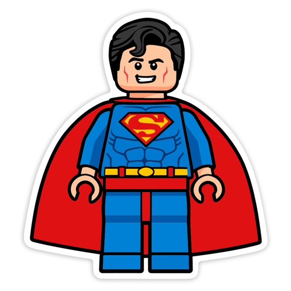 Autocollants: Lego DC Superman