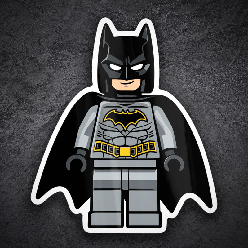 Autocollants: Lego DC Batman Costume Gris