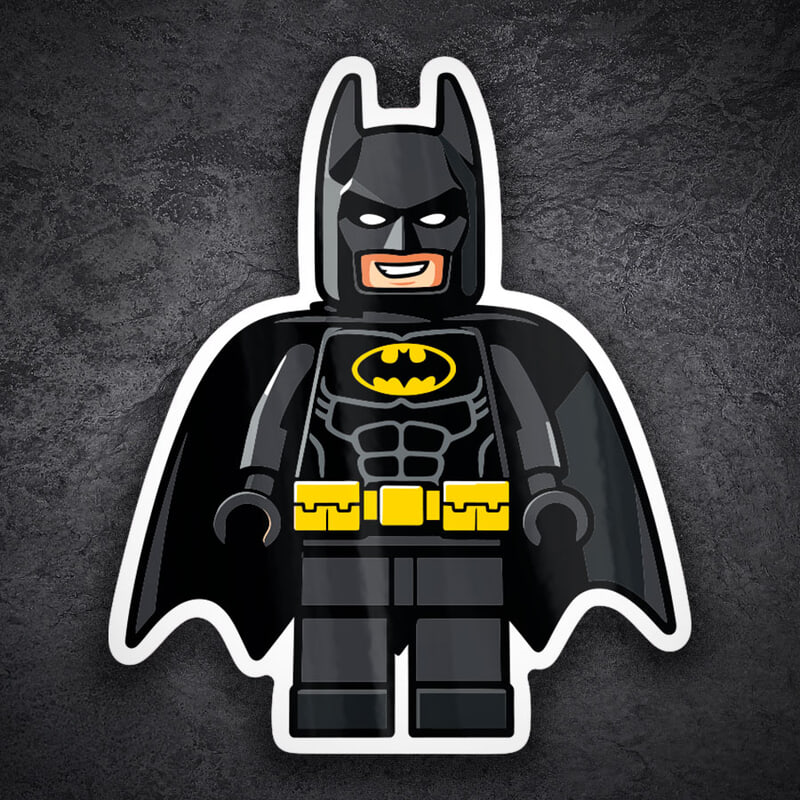 Autocollants: Lego DC Batman Costume Noir