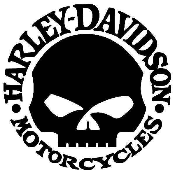 Autocollants: Crâne Harley Davidson