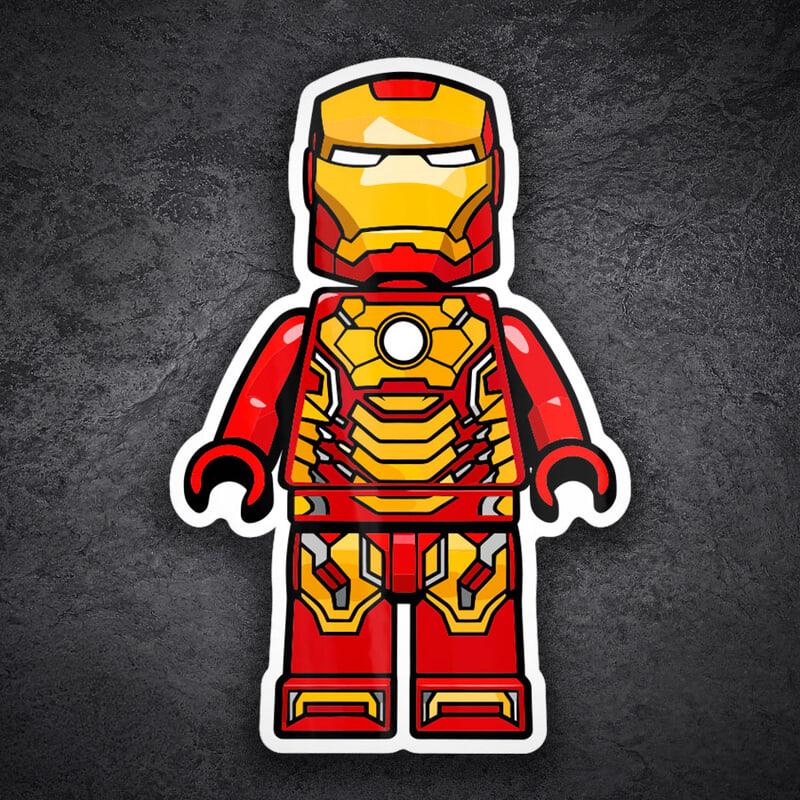 Autocollants: Lego Marvel Iron Man