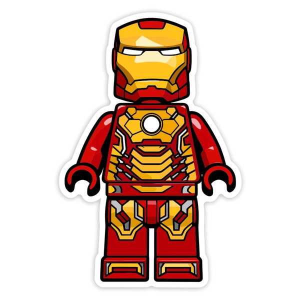 Autocollants: Lego Marvel Iron Man
