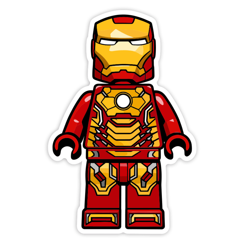 Autocollants: Lego Marvel Iron Man