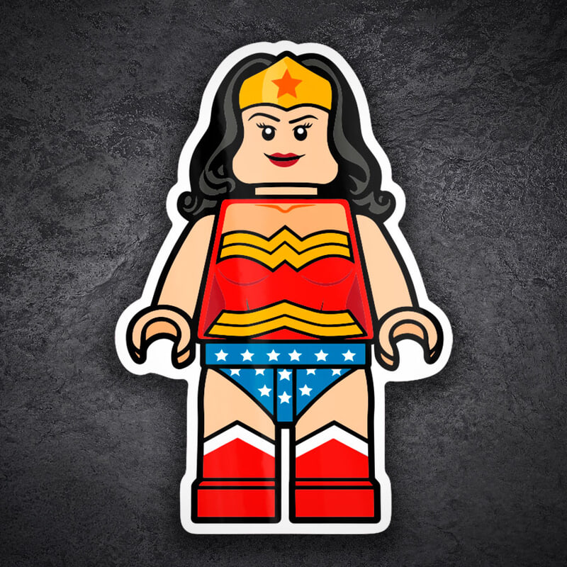 Autocollants: Lego DC Wonder Woman Classique