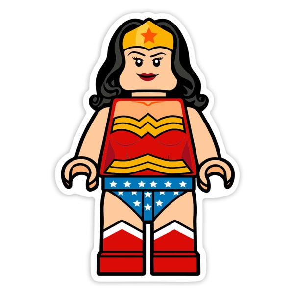 Autocollants: Lego DC Wonder Woman Classique