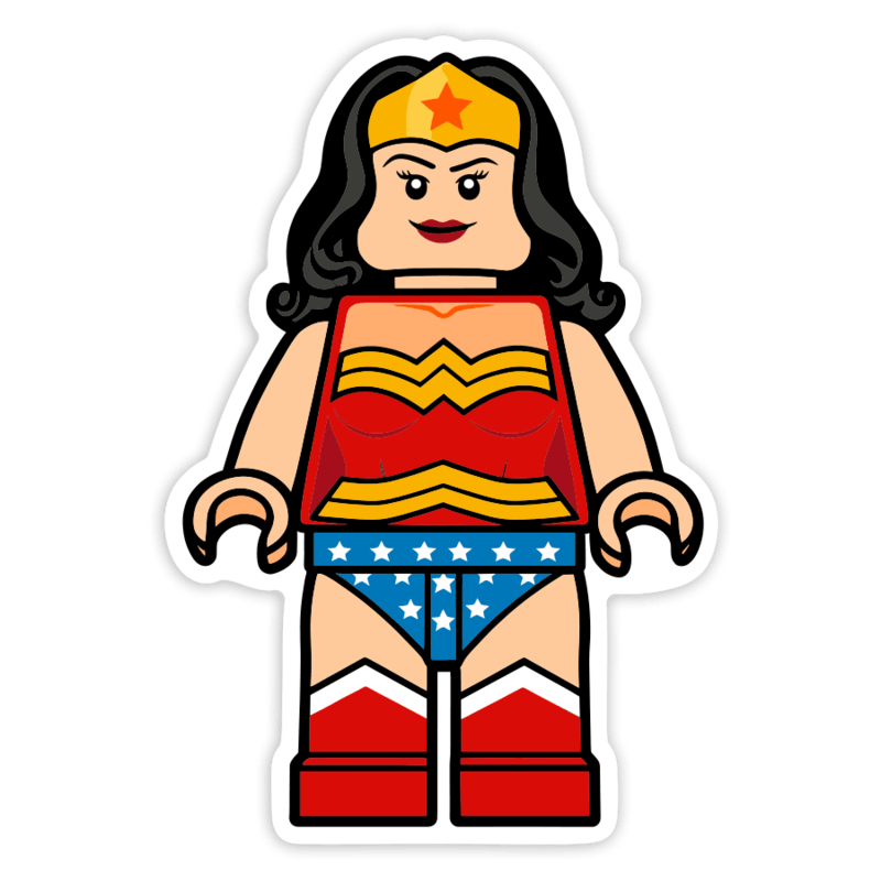 Autocollants: Lego DC Wonder Woman Classique