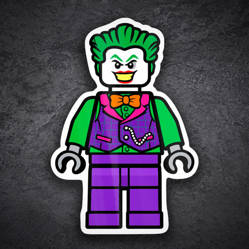 Autocollants: Lego DC Joker Moderne