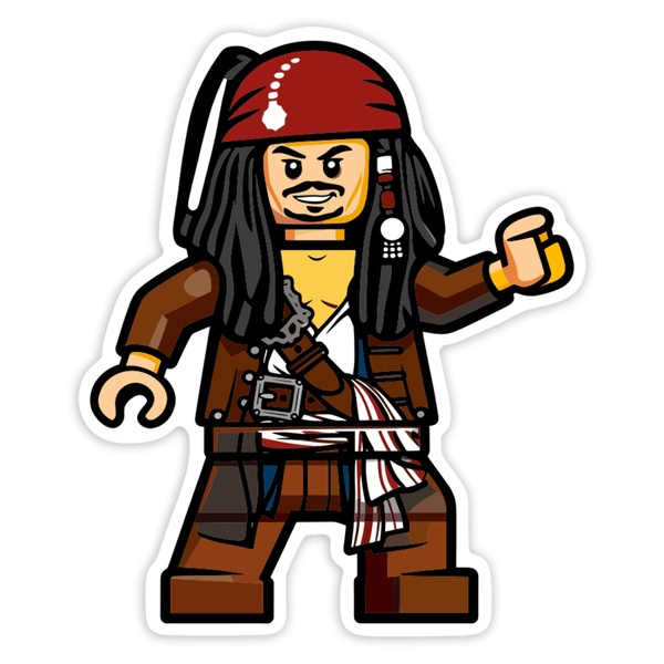 Autocollants: Lego Jack Sparrow Classique