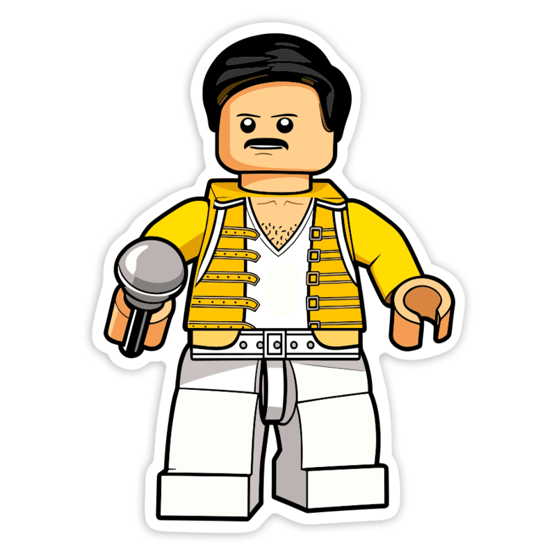Autocollants: Lego Freddie Mercury