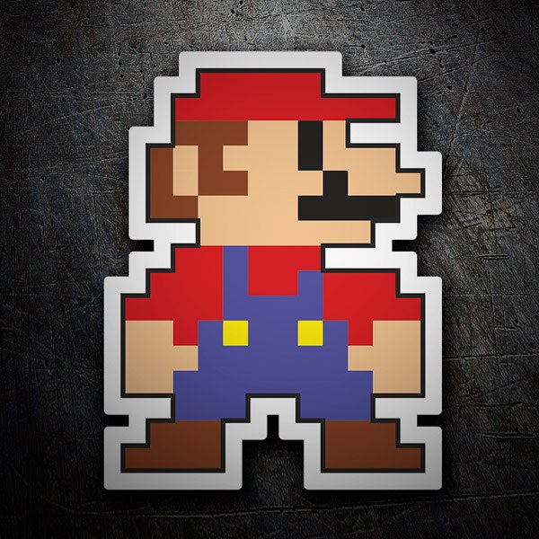 Autocollants: Mario Bros Pixel