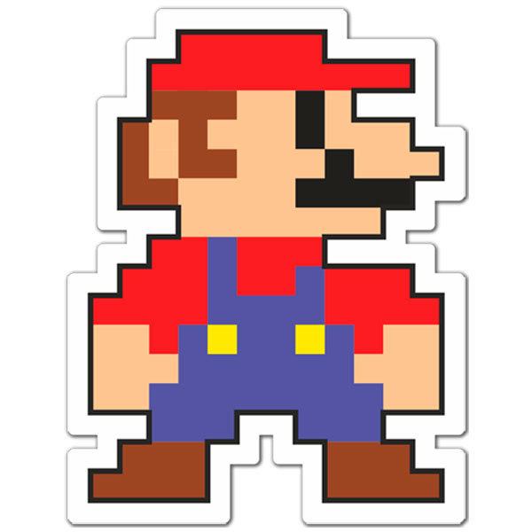 Autocollants: Mario Bros Pixel